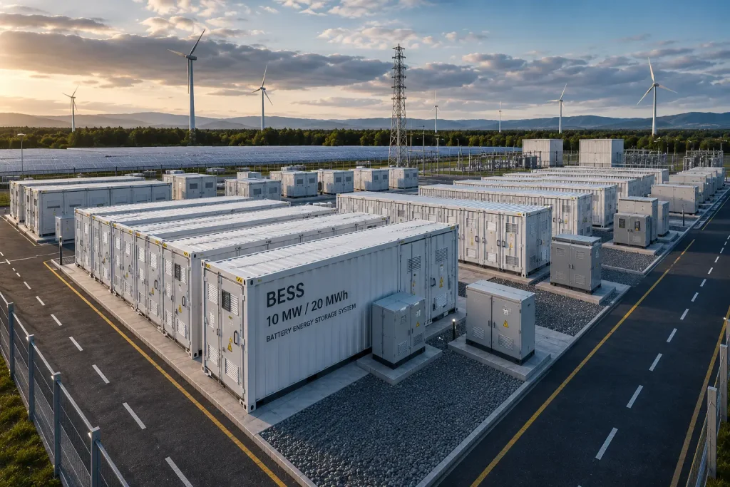 Sistem de stocare BESS 10 MW / 20 MWh